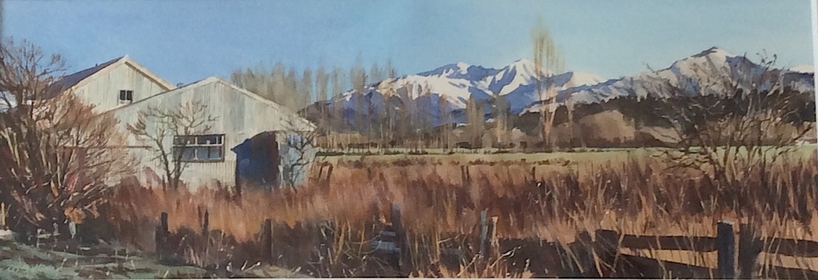 Richard Botlon |Four Peaks from Sherrat Rd | McATamney Gallery and Design Store | Geraldine NZ